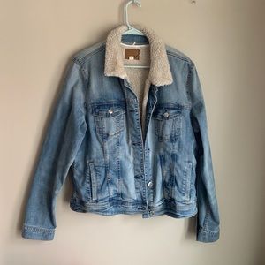 Jean and Sherpa jacket